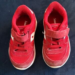Saucony Kids Red and White Sneakers